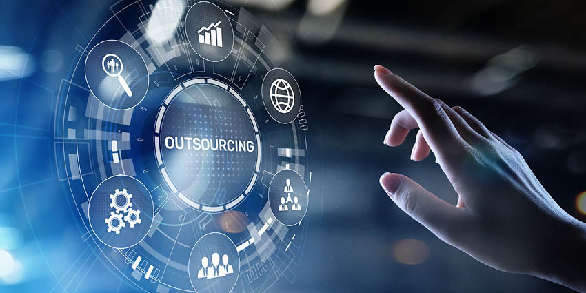 How should a company select an outsourcing provider?